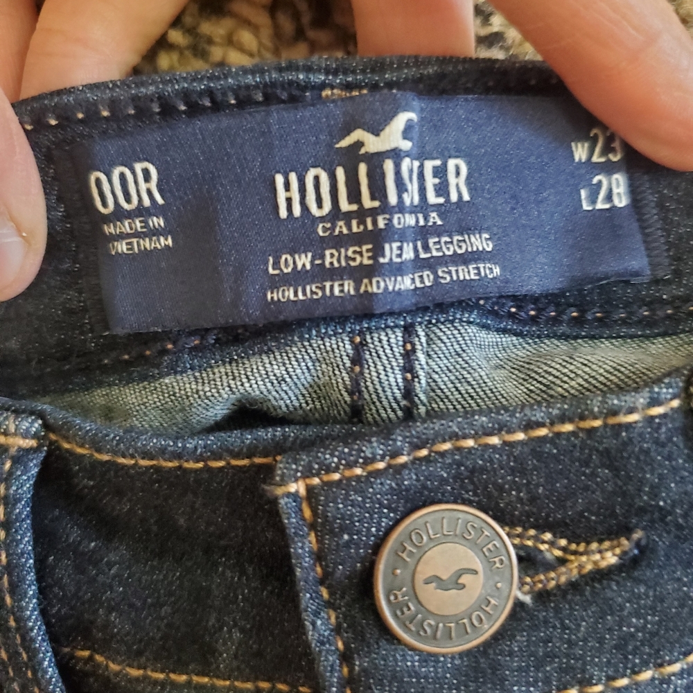 *SOLD* Hollister low-rise jean legging 00R - Picture 3 of 3